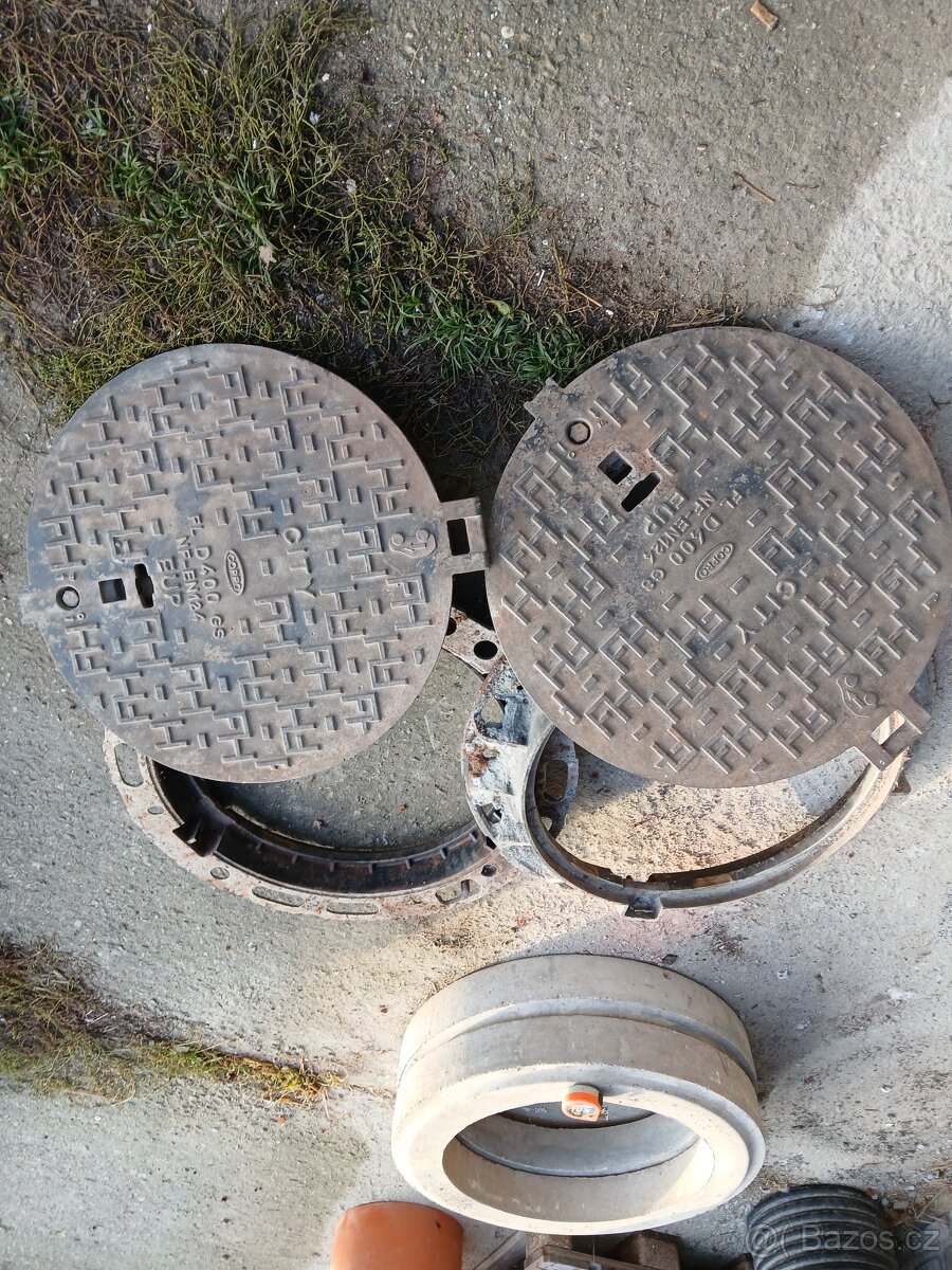 Litinový kanál (víko + rám) - 2