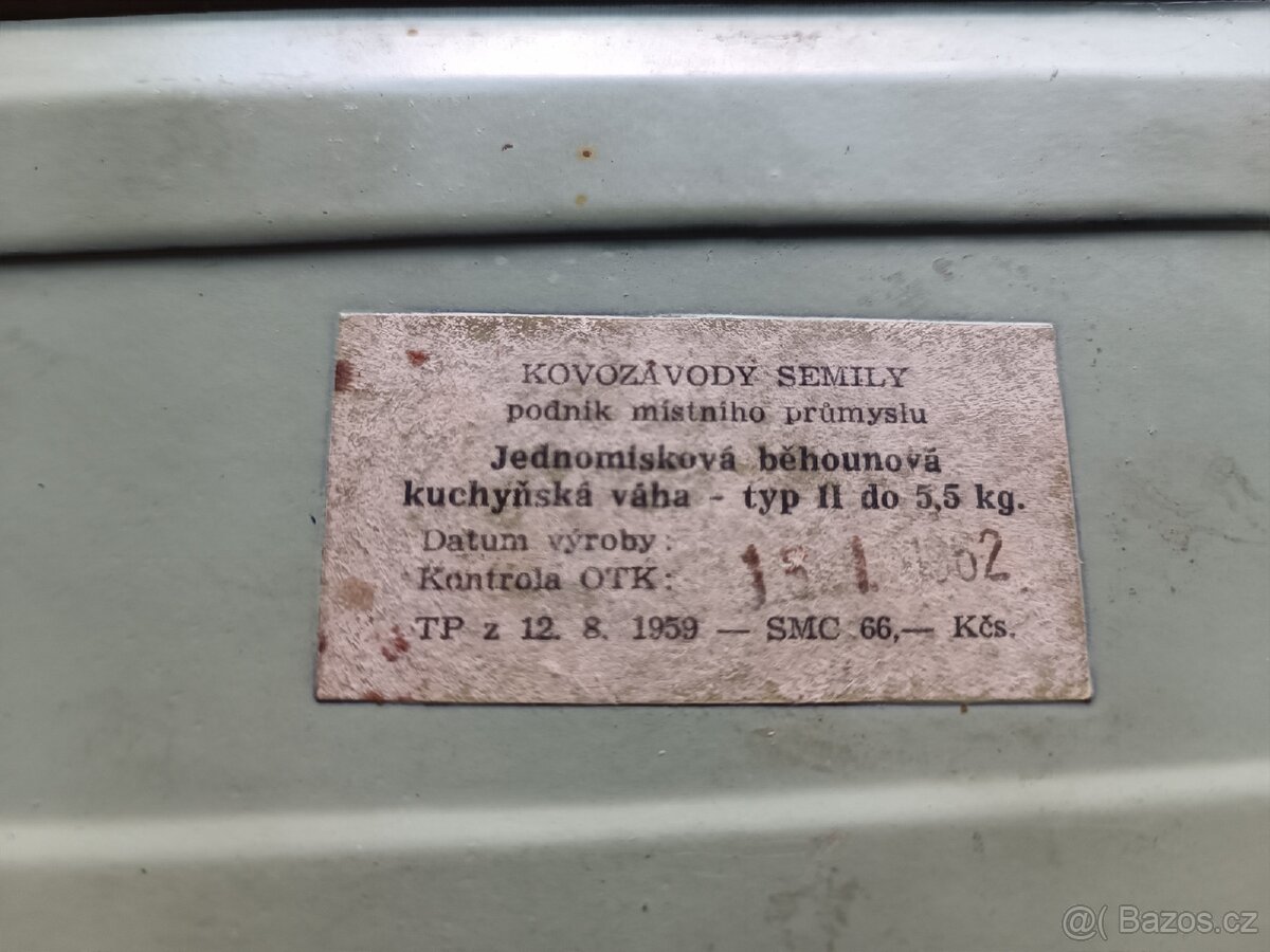 Historická váha 2x - 2