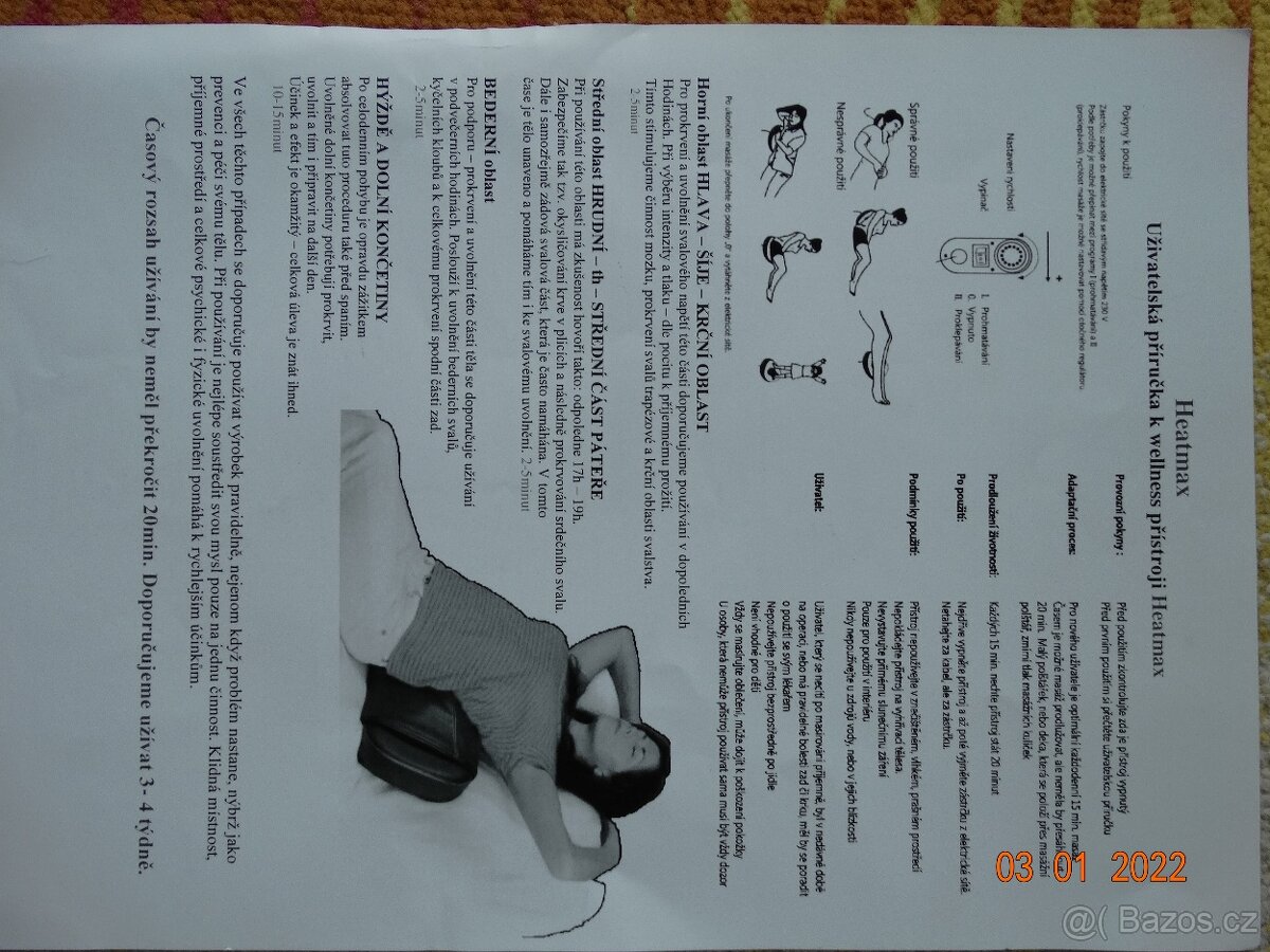 masážní přístroj "Heatmax" ze Švýcarska - 2