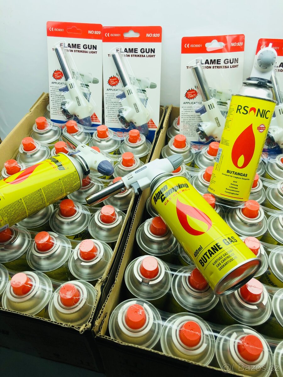 Plynový hořák + 4xkartuš - 2