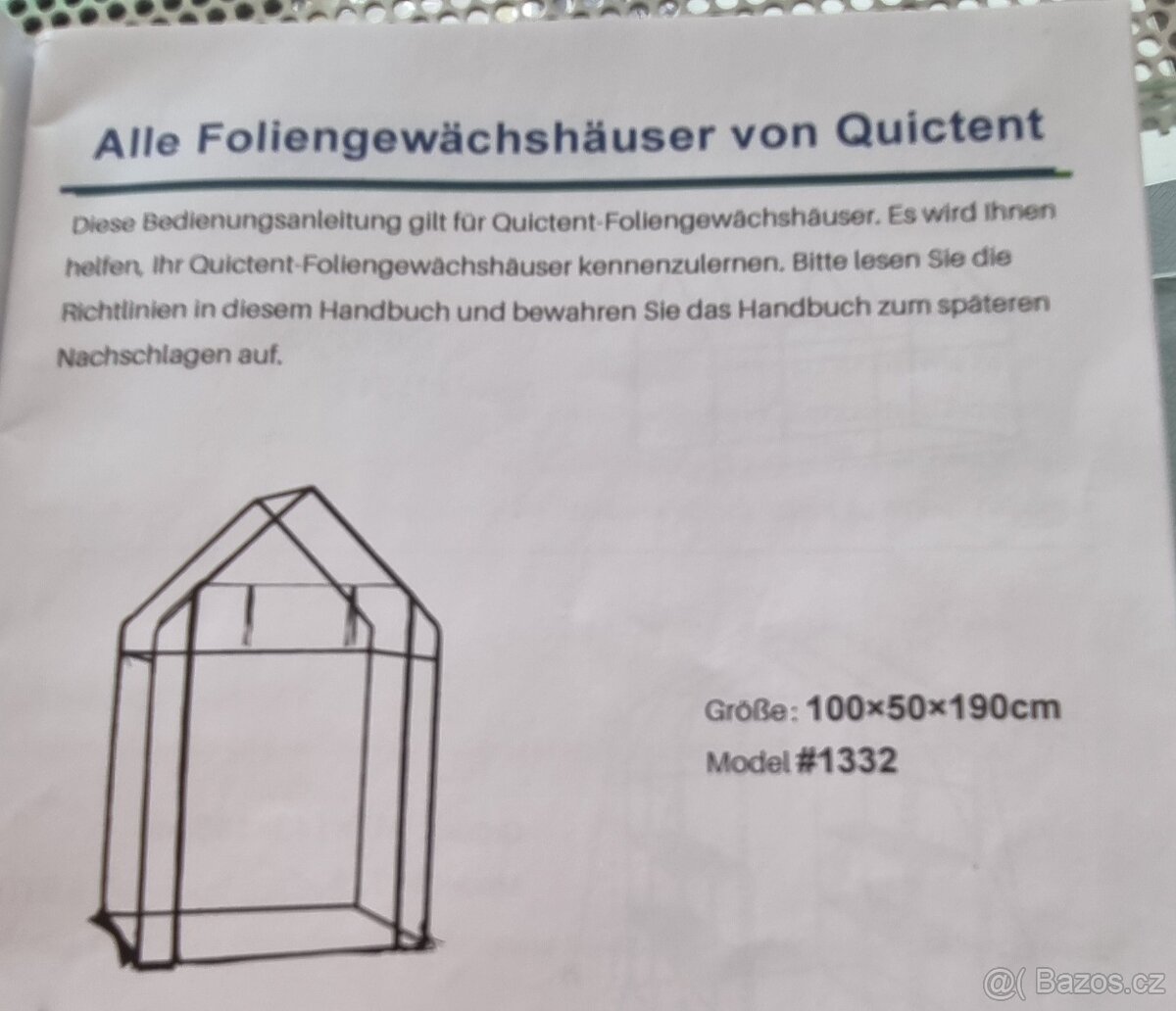 Foliovnik 100x50x190cm - 2