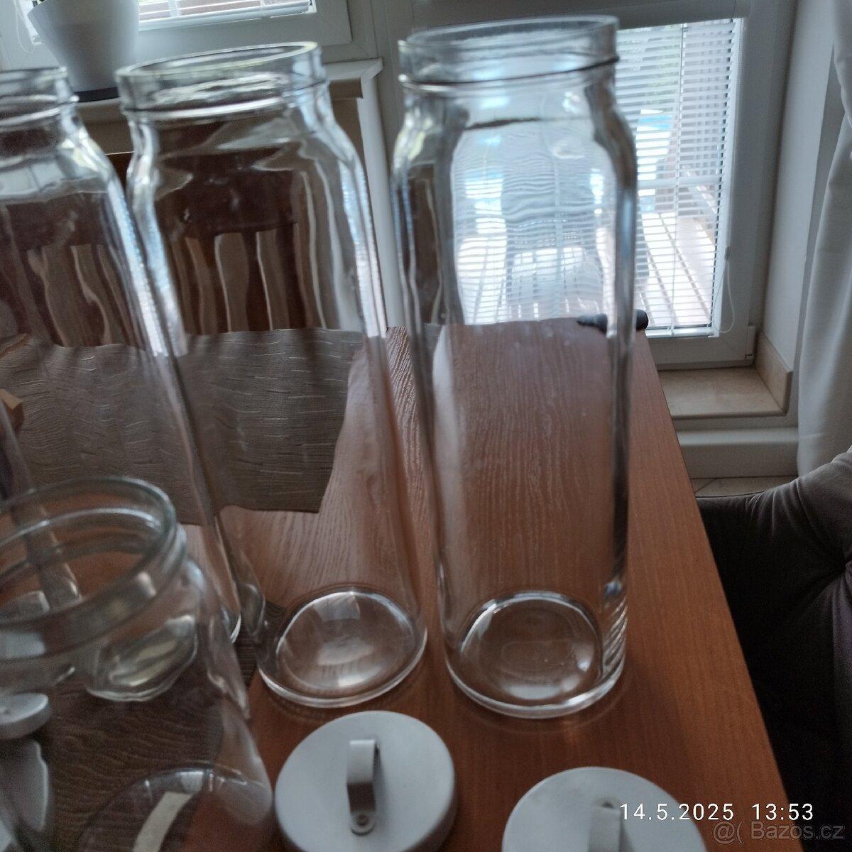 Čtyři skleněné dózy Burken IKEA, vzduchotěsné víčko - 2