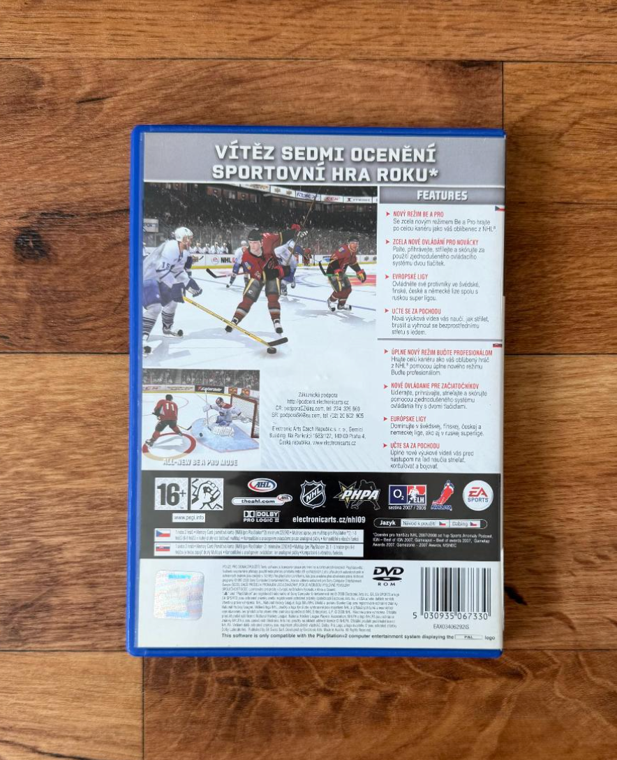 Hra Sony PS2: NHL 09 (CZ dabing) - 2