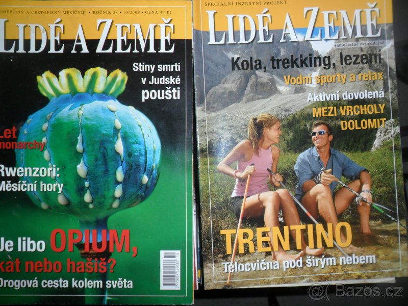 Prodám starší časopisy Lidé a země, National Geographic - 2