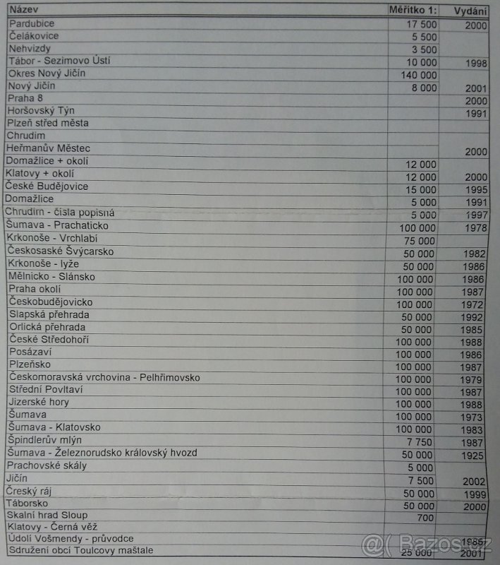 mapy měst států, silniční a turistické, jednotlivě i soubor - 2