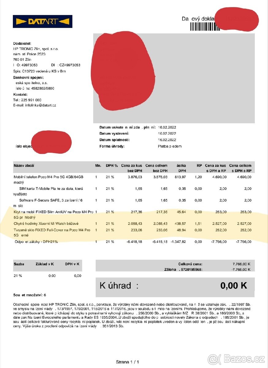Kryt na mobil FIXED Slim AntiUV na Poco M4 Pro5G - 2