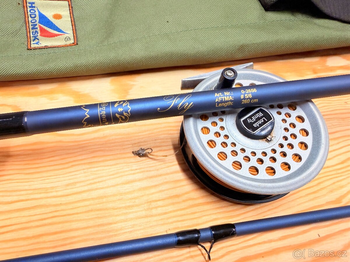MUŠKAŘSKÝ SET PRUT BYRON FLY / 2,60 m / AFTMA 5-6 + NAVIJÁK - 2