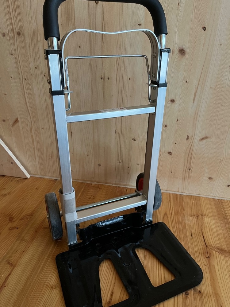 Rudlík - skládací ruční vozík, nosnost 80 kg - 2