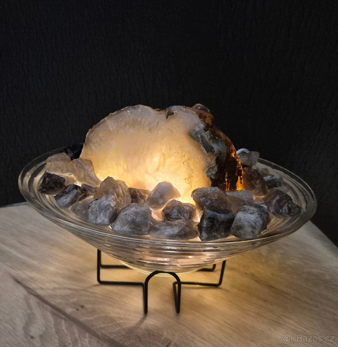 fontána ze záhnědové drtě a achátové drúzy - 2