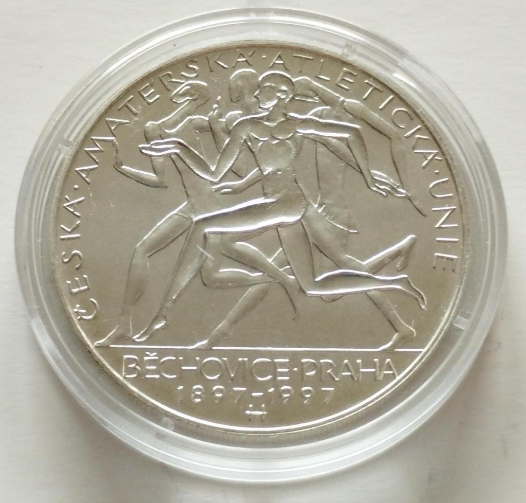 200 Kč - 1997 100. výročí České amatérské atletické unie BK - 2