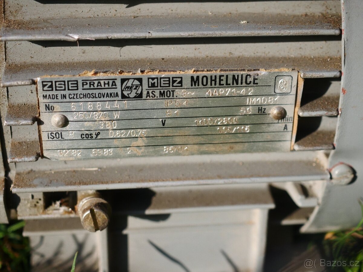 Elektromotor dvouotáčkový 250/370W 2typy - 2