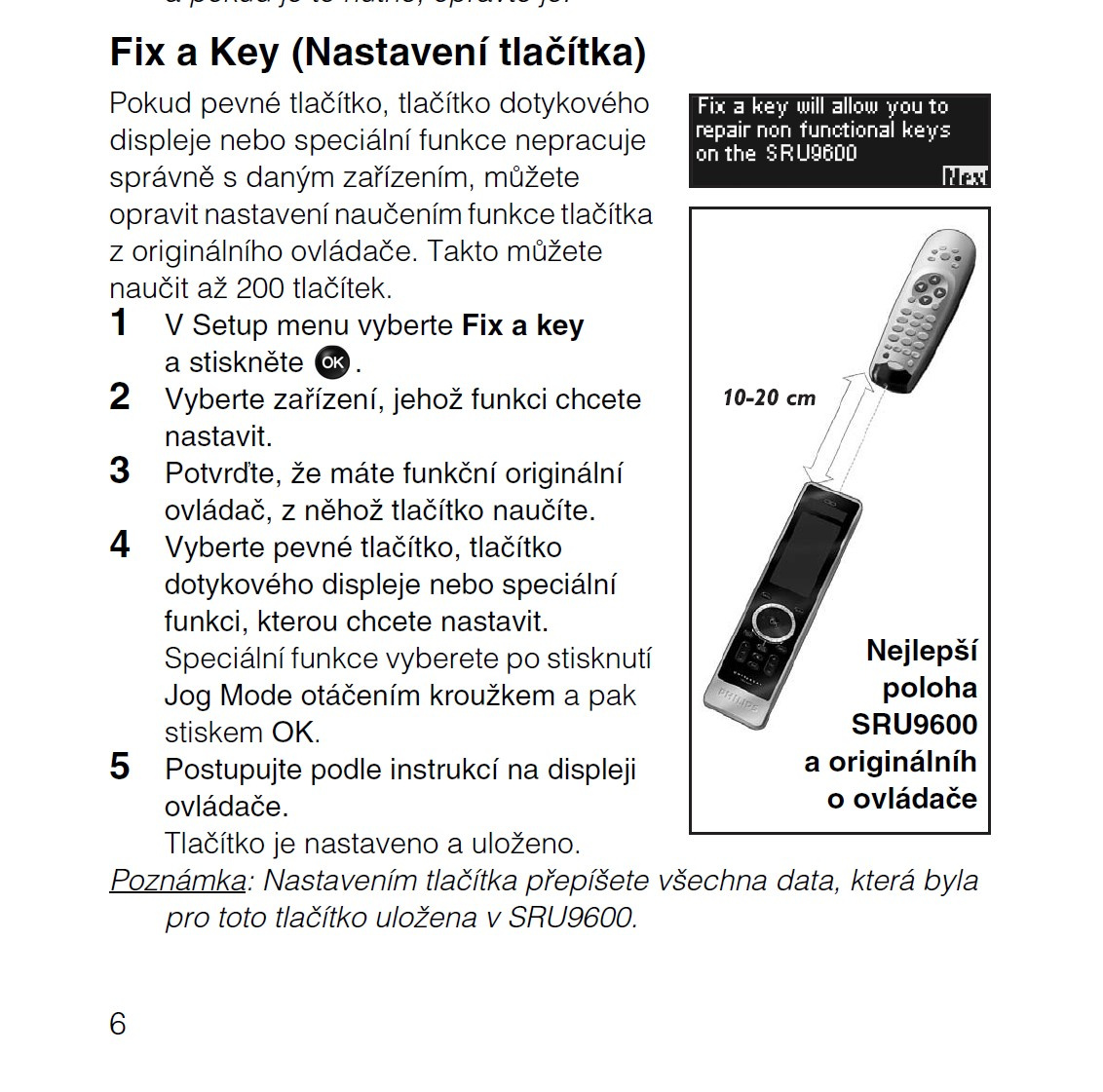 Univerzální dálkový ovladač Prestigo SRU9600 - 2