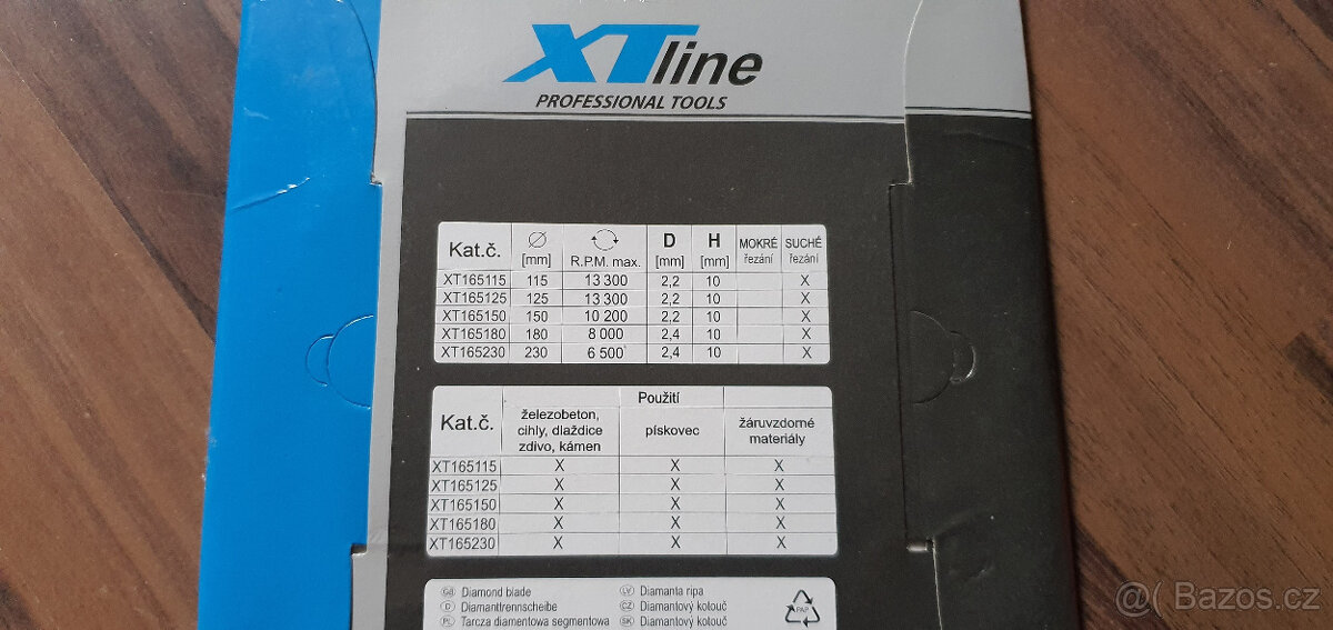 DIAMANTOVÝ KOTOUČ - XTLINE SEGMENTOVÝ TURBO LASER 180 - 2