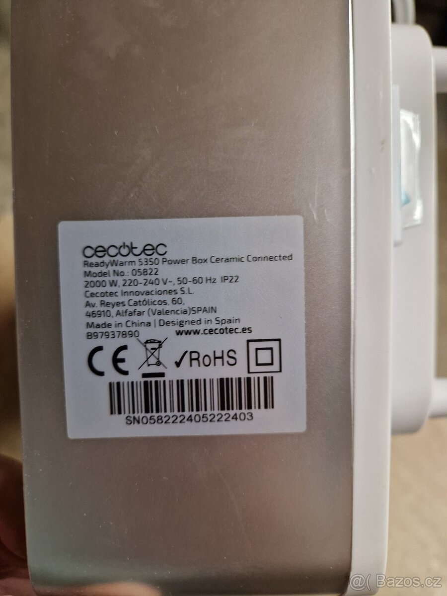 keramické topidlo Cecotec 5822 - 2