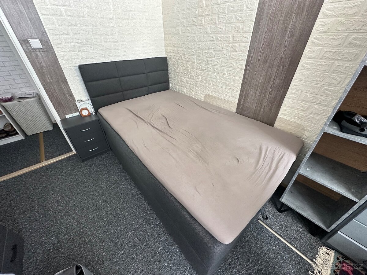 Postel s úložným prostorem, 120cm - 2
