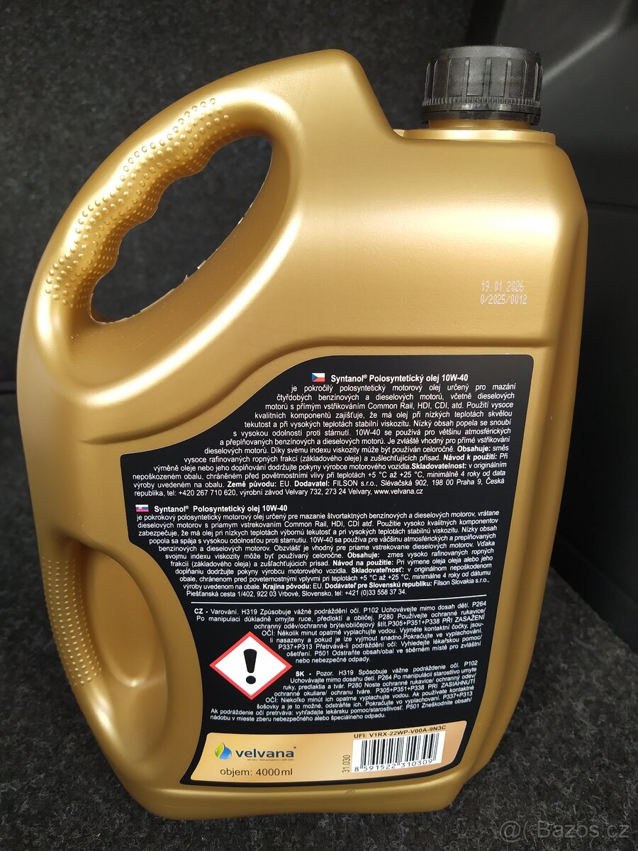 Velvana 10W-40, 4l - 2