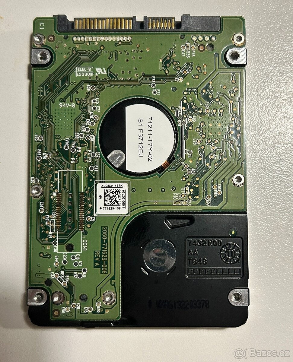 Prodám použitý HDD WD BLACK 750GB 2,5" - 2