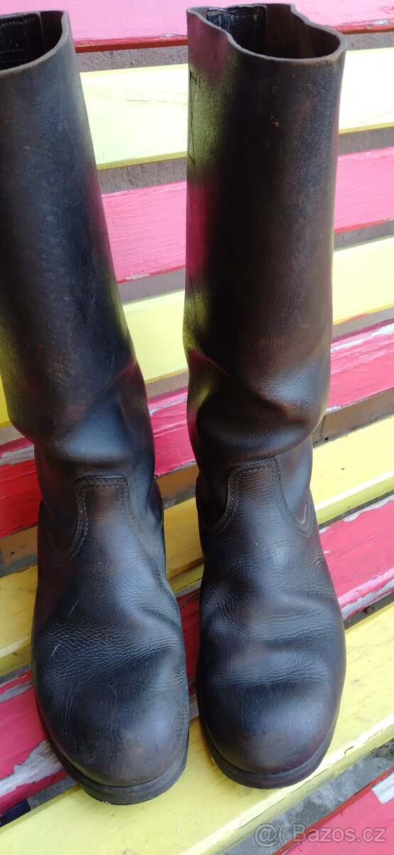 Německé vojenské boty na KVH okovane c41 kuze - 2