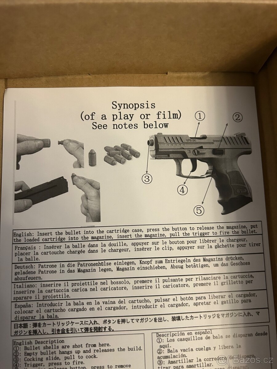 Nová dětská pistol.(plastová na gumové projektily) - 2