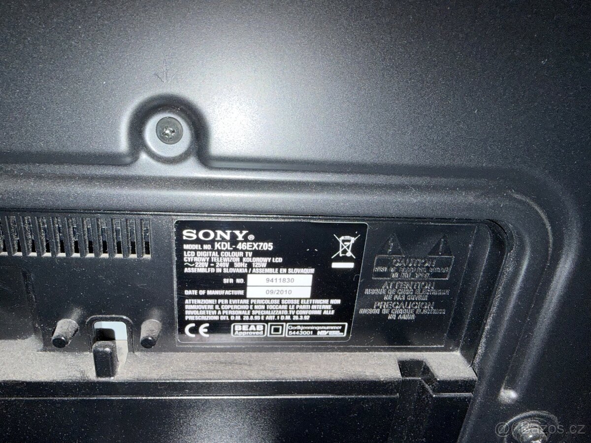 Led televize Sony 117cm - 2