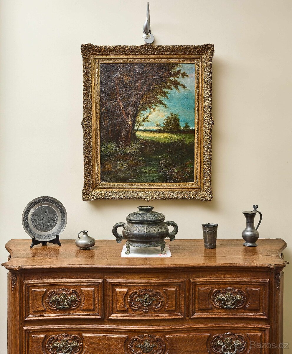 Výhled do krajiny. Sign. 92 X 77 cm - 2