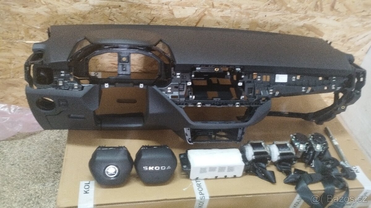Airbagová sada Škoda fabia 4 s originální deskou - 2