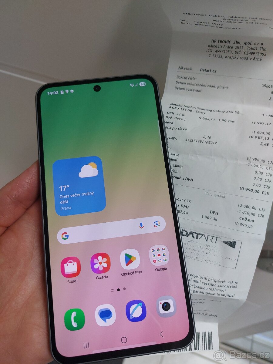 Samsung Galaxy A56 5G, 8/128 GB, doklad, záruka, zánovní - 2
