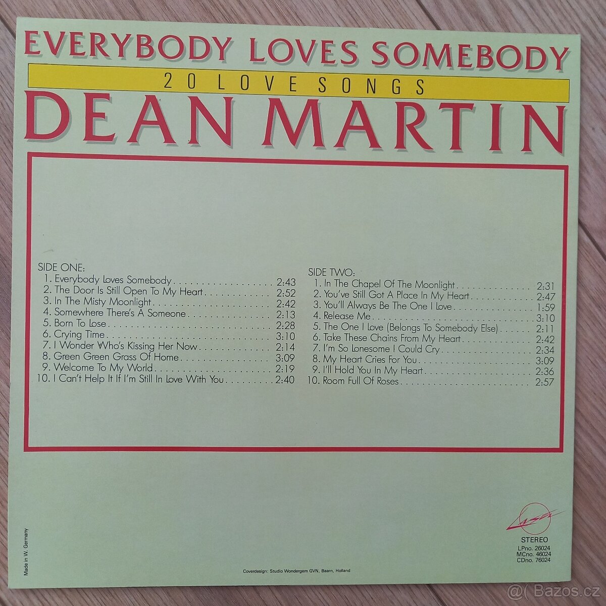 Nehrané LP Deana Martina (20 milostných songů) - 2