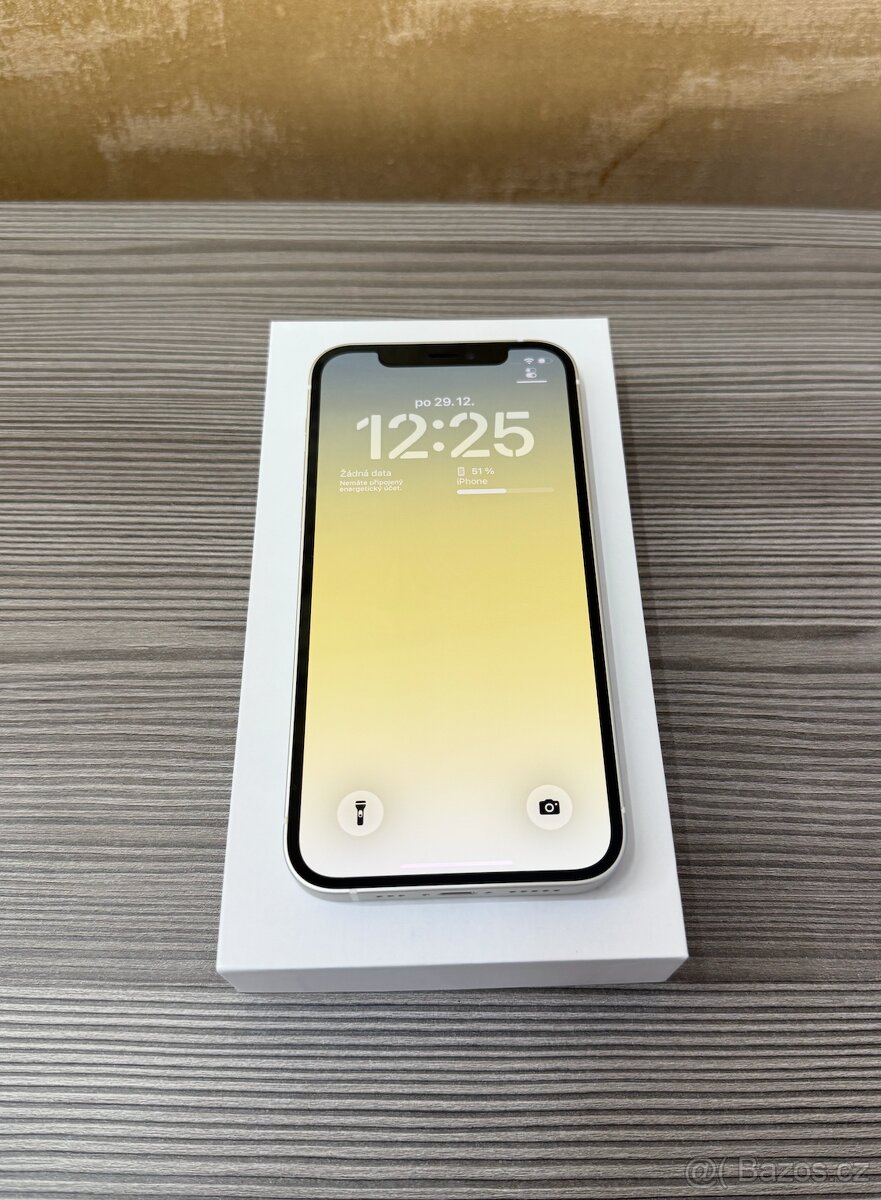 Apple iPhone 12 64GB bílá, baterie 100% - 2