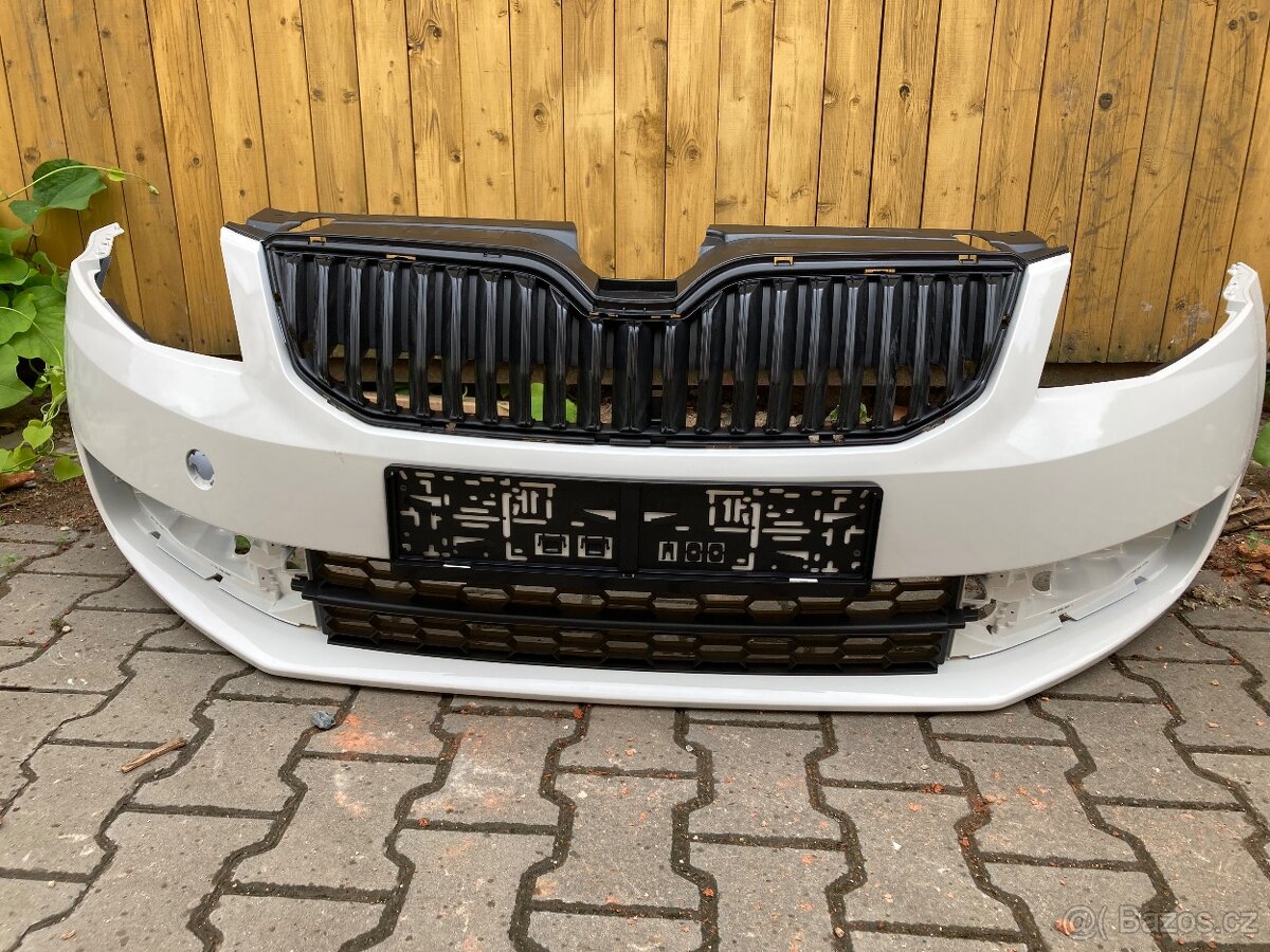 Přední nárazník Octavia 3,III bílý LF9E, 9B9B,1026 - 2