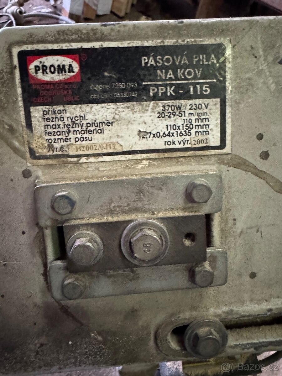 Pásová pila na kov PROMA - 2