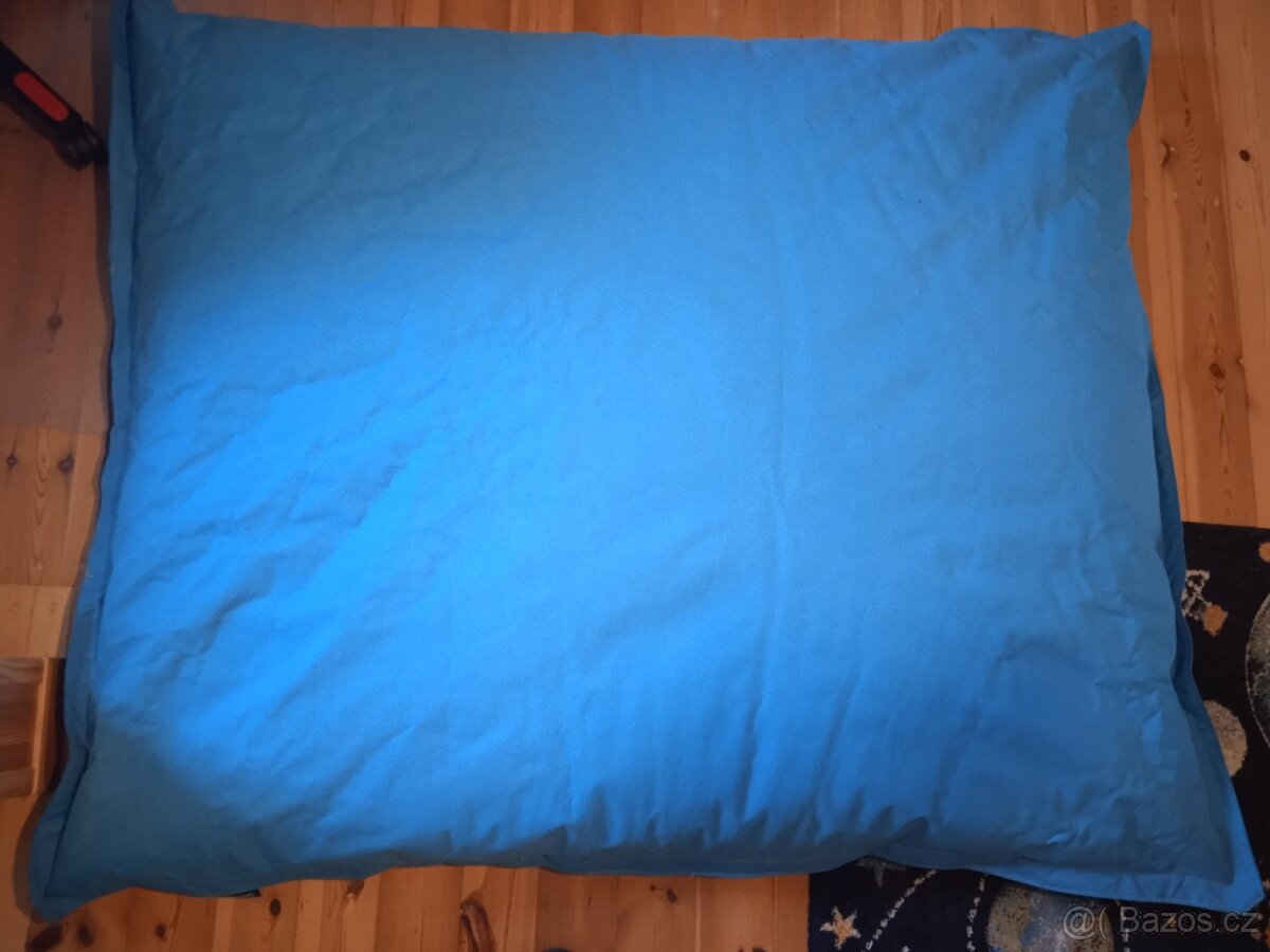 Sedací vak Standard 144×180 cm, zelený a modrý - 2