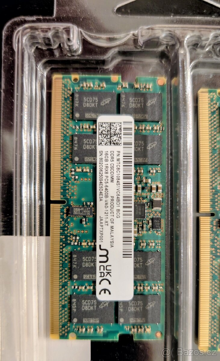 32GB (2 16 GB) SO-DIMM DDR5 6400MHz pro notebook - 2