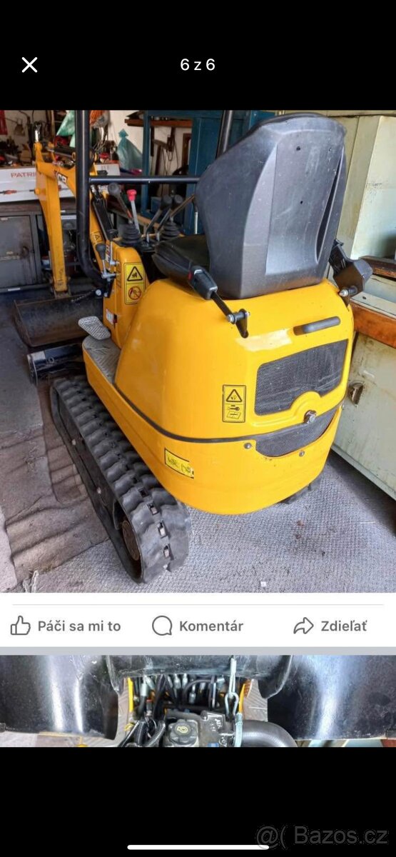 /////ZANOVNY BAGR JCB 8008 CT /////r.v.2022 -270mth.Cena - 2
