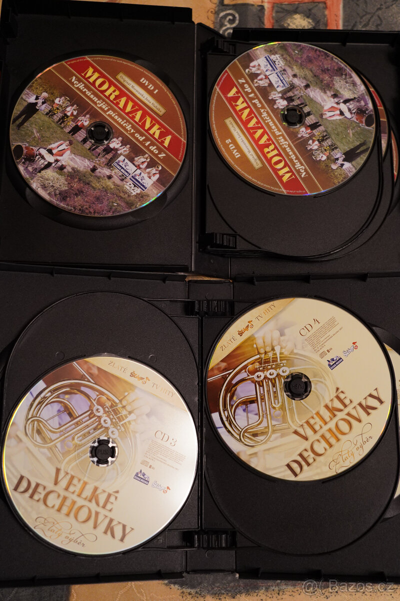 Dárek na Vánoce pro seniory CD+DVD, dechovky. - 2