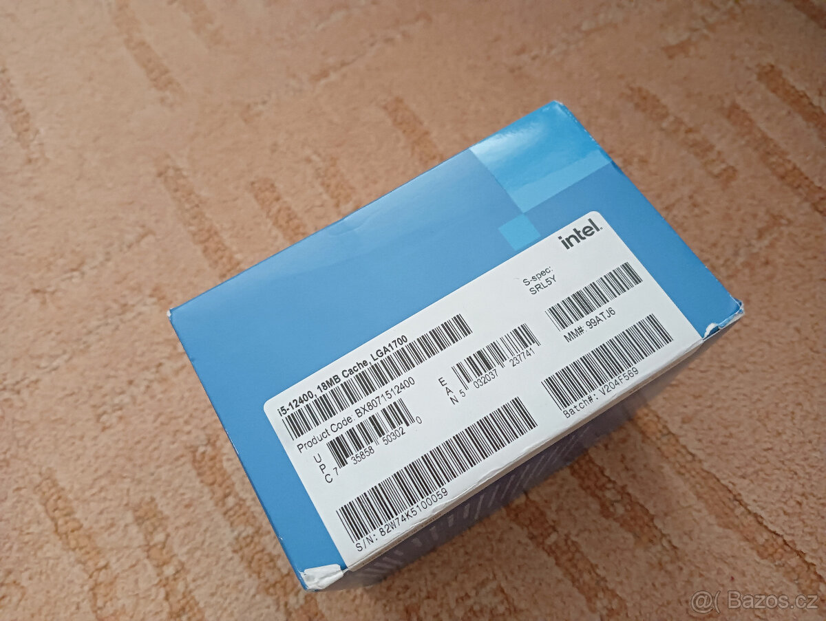 CPU Intel i5 12400,sock. 1700 - 2