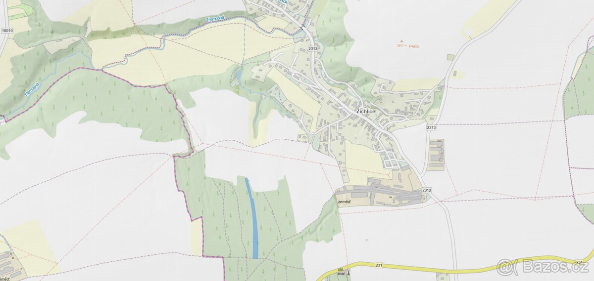 Prodám pozemky v katastr. území Žichlice u Hromnic - 2