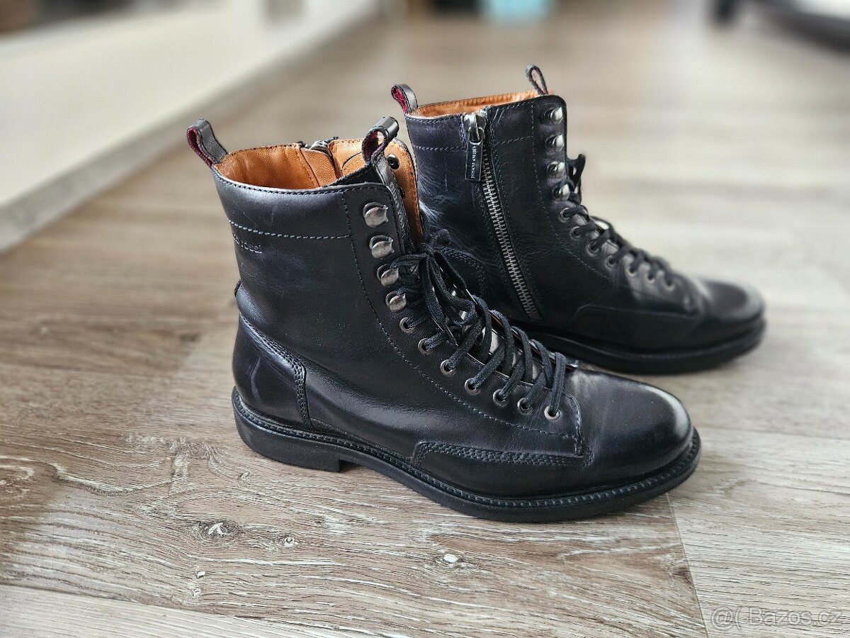 Boty GINO ROSSI, kůže, vel. 43 - 2