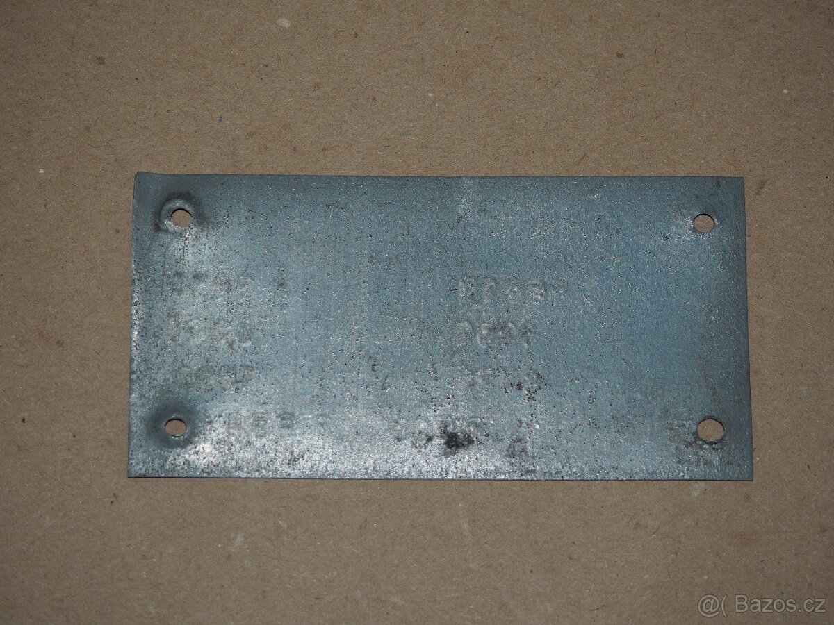 Praga 1931 - výrobní štítek - 2