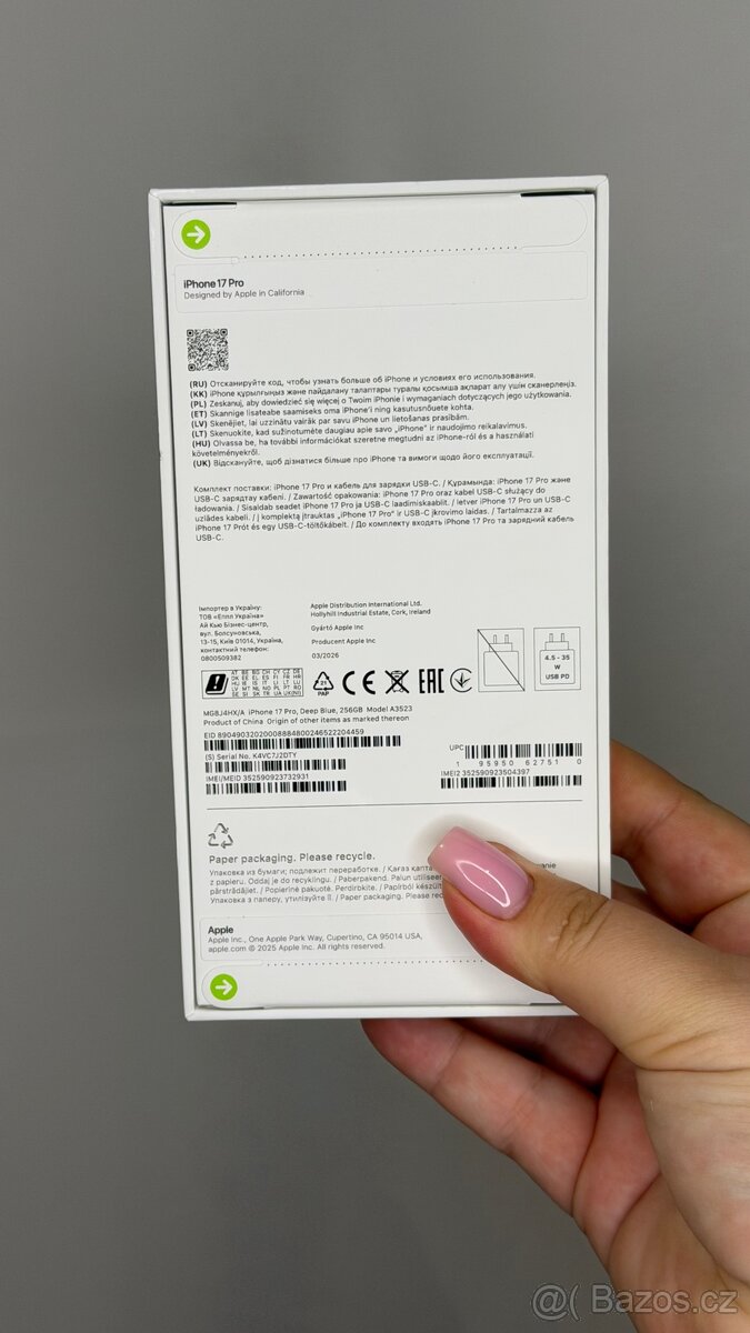 iPhone 17 pro Deep Blue 256GB Nový - 2
