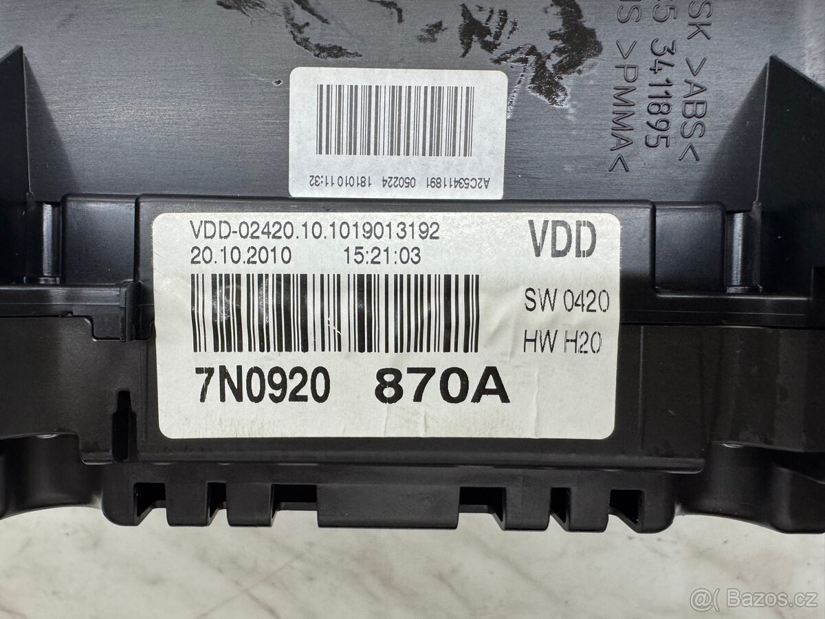 Sharan maxidot budíky nafta - 7N0920870A - 2