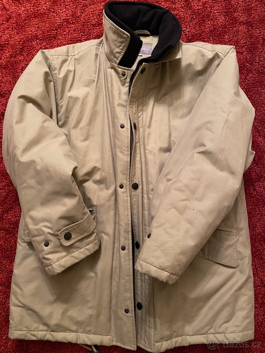 Pánská zimní delší bunda párka vel. L - 2