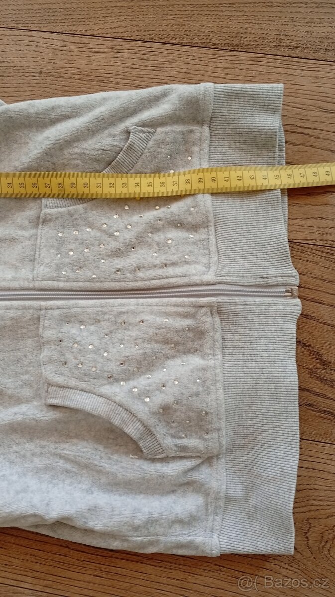 divci sediva mikina s kaminky - 2