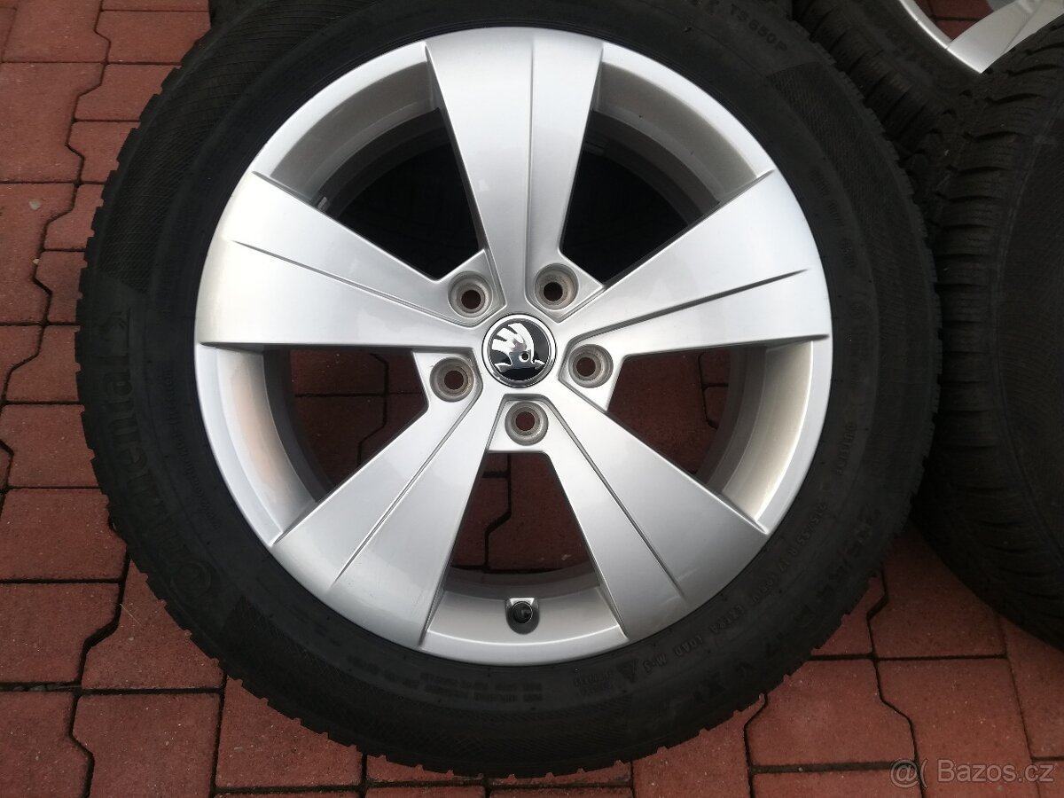 alu kola Škoda Superb 3 zimní 215/55/17 - 2