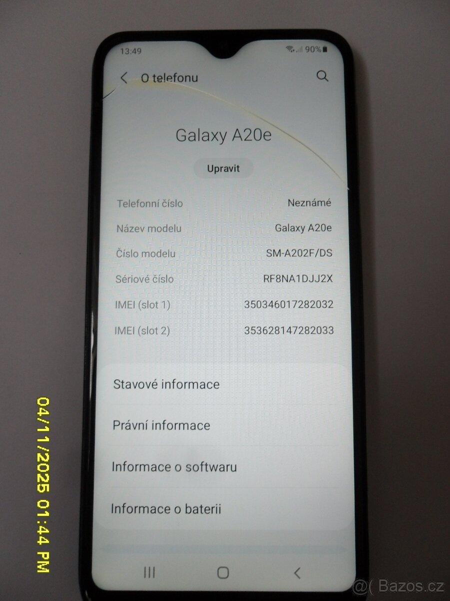 Prodám Samsung Galaxy A20e - 2