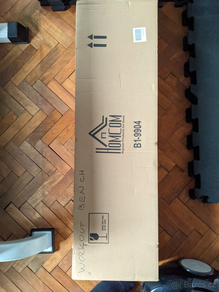 HOMCOM flat bench – posilovací lavice (velmi dobrý stav) - 2