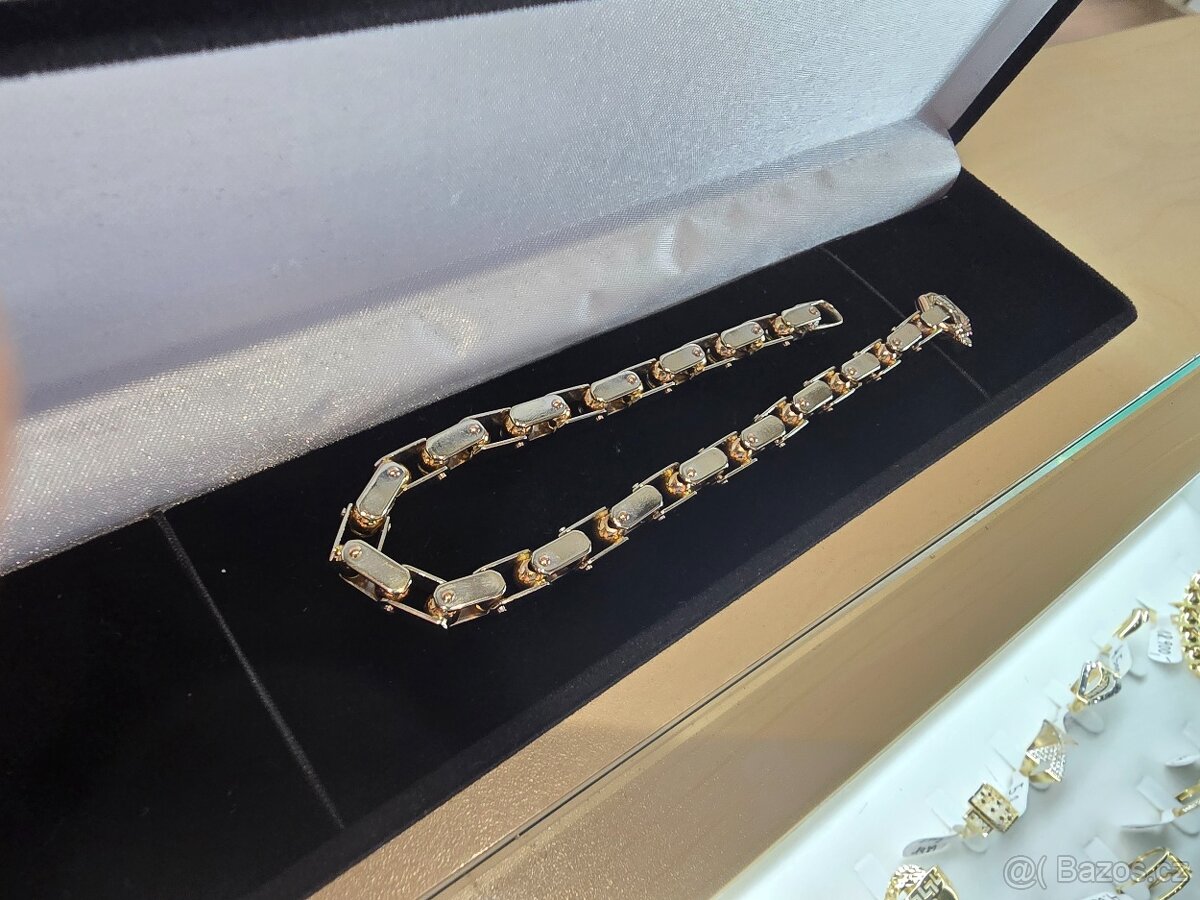 Zlatý náramek z 18k zlata, originál Baraka BR21138 - 2