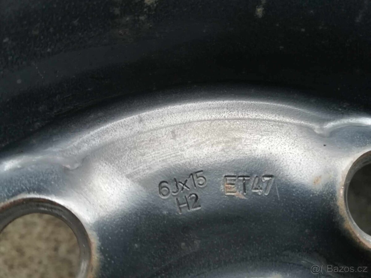 Plechove disky 15" Volswagen Touran 5x112 6Jx15 H2 - 2