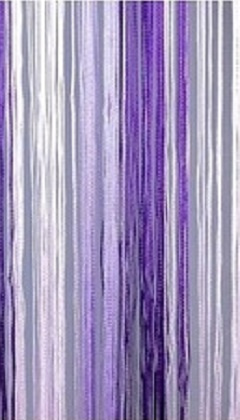 Provázková záclona Fialovo bílo fialová - 2