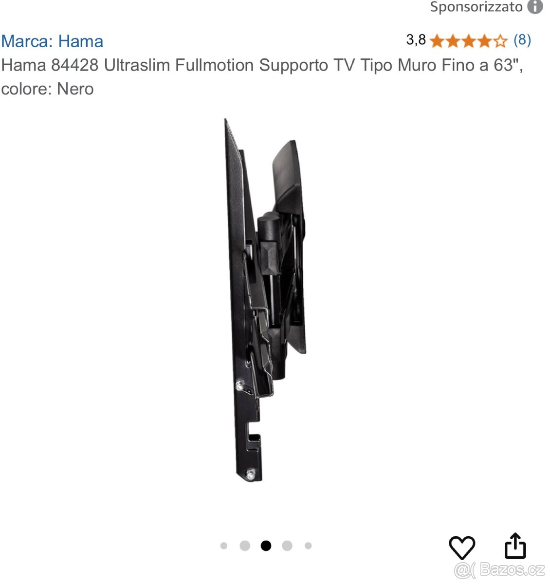 Držák televize 37 - 63 palců, výklopný. - 2